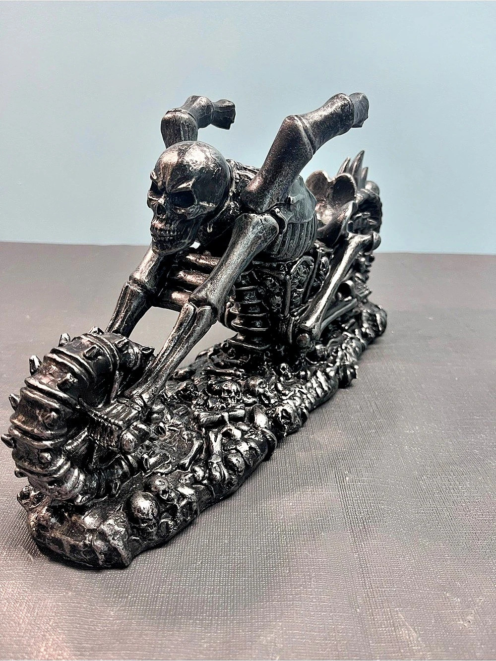 Skeleton Chopper, Motorcycle, Wine Bottle Holder